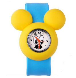 MICKEY şirin çocuk oğlan kız kauçuk dişlemek-üstünde tokat silikon Bileklik izle