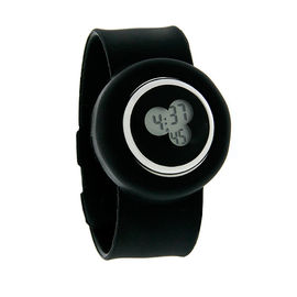 Silikon Bileklik İzle XL 43MM siyah jöle dijital Alarm kuvars izle