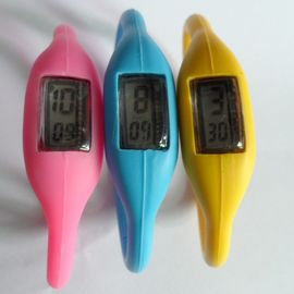 Unisex silikon bileklik izle, spor lastik jöle iyon su geçirmez bilezik kol saati