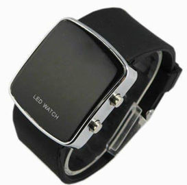 LED silikon bileklik izle siyah klasik Casual spor stil silikon bant