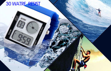 Unisex Çift Zamanlı Analog Dijital Saat Dual Time, 5 Renkli Arka Aydınlatma ile