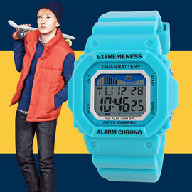 Alarmlı Renkli Unisex Spor Çok Fonksiyonlu Dijital Saat