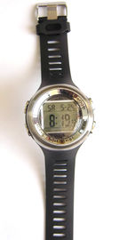Erkekler PU Toka Dijital Titreşimli Alarm Saat Dual Time Elektronik Saat