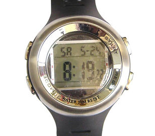 Erkekler PU Toka Dijital Titreşimli Alarm Saat Dual Time Elektronik Saat