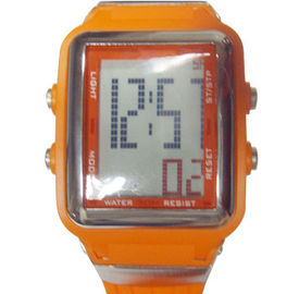 Çok Fonksiyonlu Erkekler 1/100 Kronometre ile Dijital Spor Saatleri LED