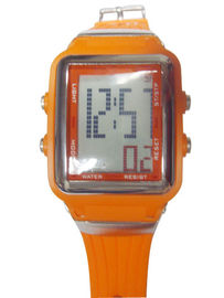 Çok Fonksiyonlu Erkekler 1/100 Kronometre ile Dijital Spor Saatleri LED