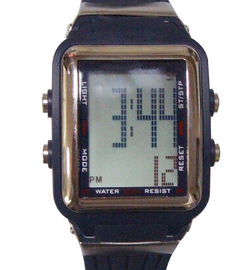 Çok Fonksiyonlu Erkekler 1/100 Kronometre ile Dijital Spor Saatleri LED