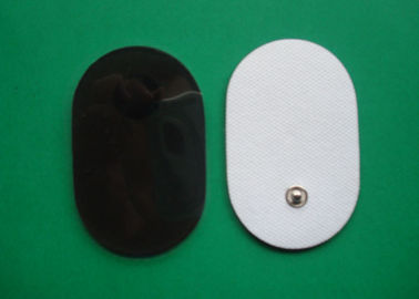 Siyah / Beyaz 50 * 80MM Oval Biçim / Elektrot Pad Dijital Terapi Makinesi için, Dokunmamış onlarca Ünite Pedleri