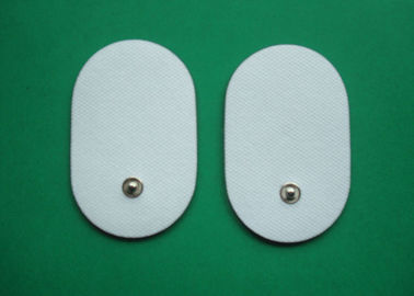 Siyah / Beyaz 50 * 80MM Oval Biçim / Elektrot Pad Dijital Terapi Makinesi için, Dokunmamış onlarca Ünite Pedleri