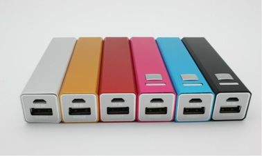 2600mAh Metal USB Taşınabilir Güç Bankası, Kırmızı Pembe Yeşil Gümüş siyah