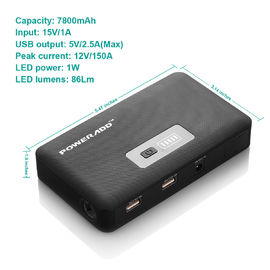 LED el feneri ile Mobil Akü Yedekleme Şarj 7800MAH Araç Jump Starter