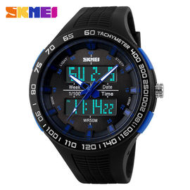 Spor Sport Lover için orijinal PU Kayış 50M Derin Su geçirmez Analog Sayısal İzle