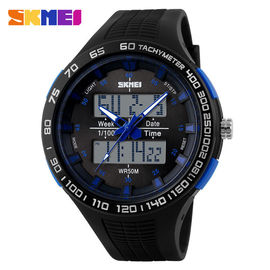 Spor Sport Lover için orijinal PU Kayış 50M Derin Su geçirmez Analog Sayısal İzle