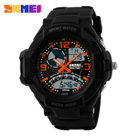 Çok fonksiyonlu Erkek Saat, Analog LCD Chronograph Sport Quartz Kol Saat