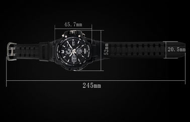 Saatlik Chime ile OEM Man İkili Zaman Dilimi Analog Sayısal Bilek İzle