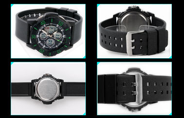 Boş Unisex EL Backlight 5 ATM Analog Sayısal Bilek İzle Döner Bezel