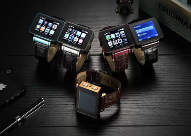 Kablosuz Bluetooth Smart Watch Telefon Üretici Metal Gövdeli Deri Kayış