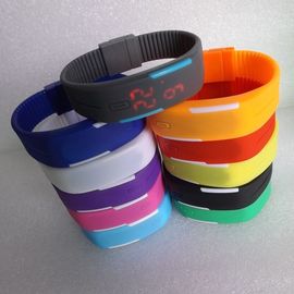 Su geçirmez unisex Sport silikon bilezik bilek Watch, Led dijital dokunmatik ekran izle