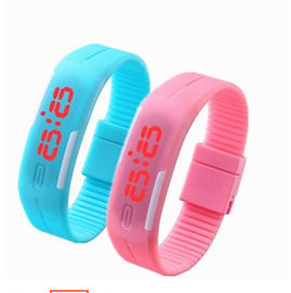 Erkek / Womens PU Band LED Dijital Bilek İzle Red Light Spor Dijital