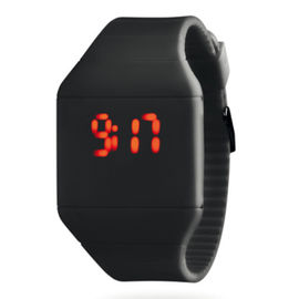 Noel Hediyesi, Faceless Bilezik LED İzlemek İçin Unisex LED Dijital Bilek İzle Siyah