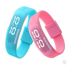 Ultra İnce Silikon LED Dijital Spor Kids İzle, LED dokunmatik İzle