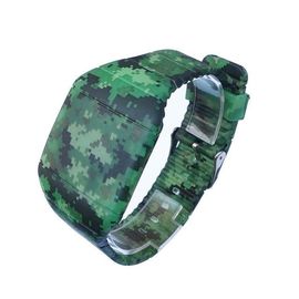Sigara - Fade 3D Baskı LED Erkekler Dijital Bilek, Pattern ile Askeri LED Watch Saatler
