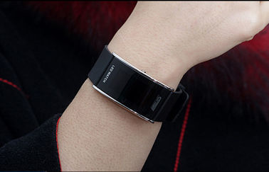 Unisex PU Band LED Dijital Bilek İzle 3 ATM Su Geçirmez