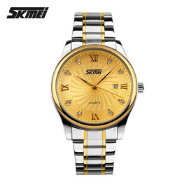 Erkekler Altın Takvim Ekran ile Metal Askı İzle Özel Logo Dial