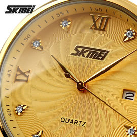 Erkekler Altın Takvim Ekran ile Metal Askı İzle Özel Logo Dial