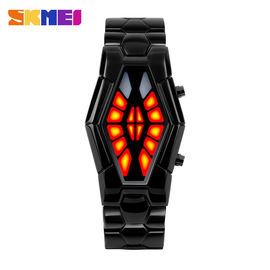 Sıcak Kırmızı Işık Metal Kayış Watch, Erkekler Kolları Bilekliği SKMEI