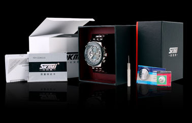 Saatlik Chime ile Mens Business 12/24 saat Metal Askı İzle LCD Ekran