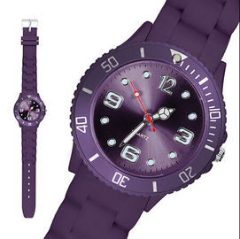 Promosyon özel Unisex silikon kayış Watch bileklik 43MM ile Adjudable kayış