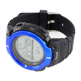 Yuvarlak Yüz İşlevli Dijital Watch With Kronometre Zil Ve Arka Işık 5ATM TPU Askı