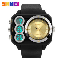 Üç Saat Dilimi Su geçirmez Dijital İzle, EL Backlight Chrono Kronometre