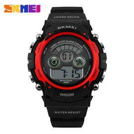 Uniseks için Renkli EL Arka Işık Çok Fonksiyonlu Spor İzle Kırmızı Kutu 44mm
