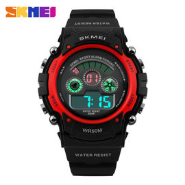 Uniseks için Renkli EL Arka Işık Çok Fonksiyonlu Spor İzle Kırmızı Kutu 44mm
